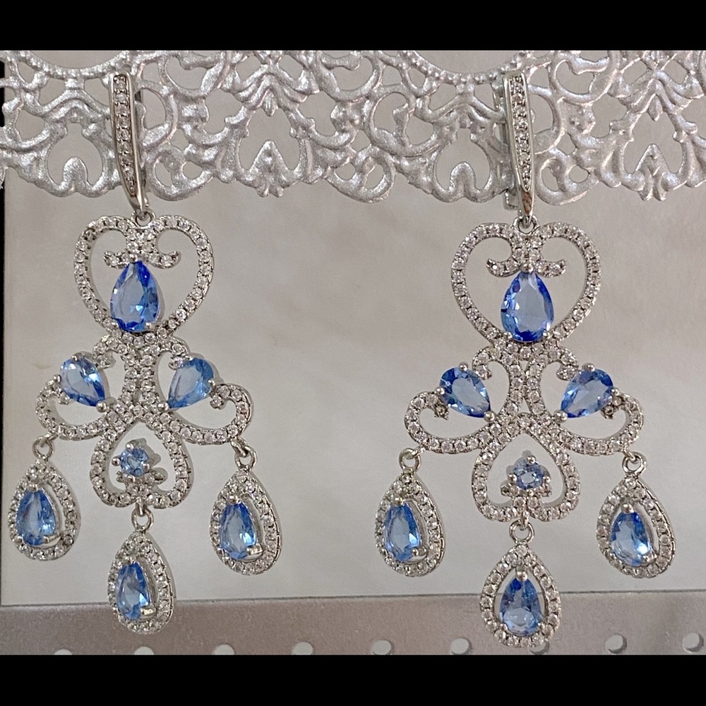 Luxury Tanzanite Earrings (925 silver)